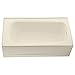 American Standard 2461002.021 Cambridge Apron-Front Americast Soaking Bathtub Right Hand Drain, 5 ft x 32 in, Bone