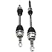 BRTEC 2PCS Front CV Axle Shaft Assembly Compatible with Ford Focus 2012-2018 S SE SEL Titanium L4 2.0L, Automatic Dual Clutch Transmission - Driver and Passenger Side, 66-2334, 66-2305