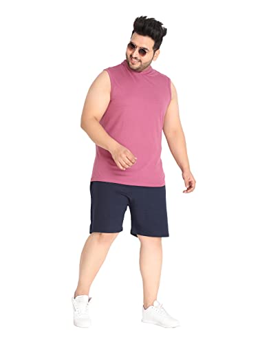 Image of CHKOKKO Men Cotton Regular Fit Tank Tops Sleeveless T-Shirt Gym Wear Vest Solid Stylish Round Neck Running Sando For Sports Workout Fitness & Casual Or Beach Wear