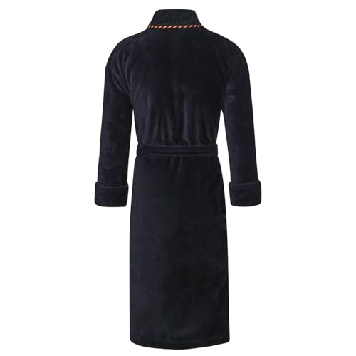 Men's British Bathrobe - Earl Navy2