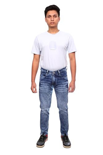 Image of HENRY CASTLE & CO Men's Regular Fit Stretchable Jeans | Classic Everyday Style | Premium Denim Material | Blue1