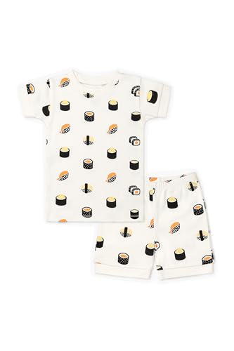 Image of monica + andy unisex-baby Organic Two-piece Shorty Pajama Set