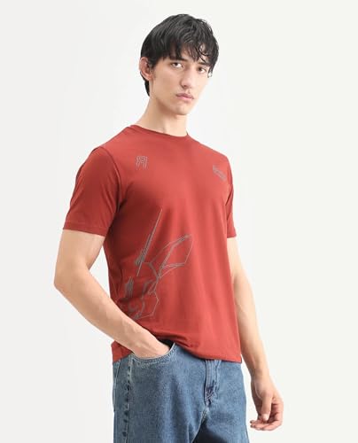 Image of Rare Rabbit Regular fit Plain t-Shirt