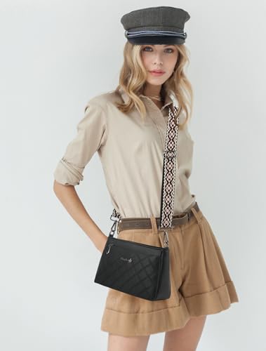 Image of Purse Strap Gold Hardware Replacement Crossbody Bag Strap, Wide Adjustable Shoulder Strap