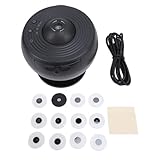 Projetor 5W LED Bead 6500K HD Image Star Light Projetor Botão Ajustável, Projetor Planetário de 12 Discos de Filme, Com Controle de 3 Botões (BLACK)