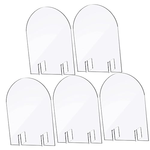 HOLIDYOYO Diy Wedding Decor 5pcs Acrylic Sign Blank Table Number Cards Oil Pen Writing Modern Look