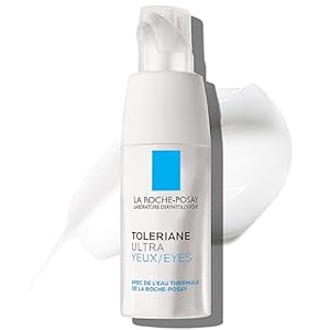 La Roche-Posay Toleriane Dermallergo Eye Cream Soothing Repair Moisturizer, Soothes and Comforts Sensitive Skin, Allergy Tested, Fragrance Free, Alcohol Free, Formerly Toleriane Ultra Eyes