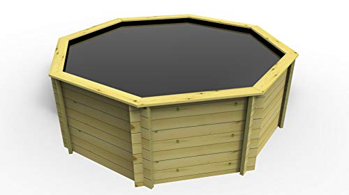 The Garden Timber Company Wooden Fish Ponds 12ft Octagonal 1099mm Height 10976L