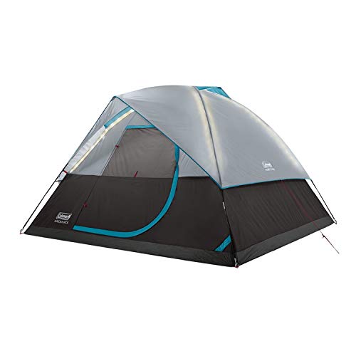 Coleman OneSource Rechargeable 4/6 Person Camping Tent with Airflow System & LED Lighting, Includes Rainfly, Tent Fan, Lights, and Interchangeable Battery Pack, Easy Setup Tent for Camping by Coleman - Used condition - US$87.22