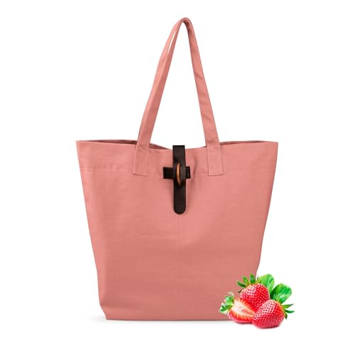 Iris Barcelona - Natural Tote Bag, Bolsa Tote Estilo Lunch Bag y Bolso de Hombro 45,5 x 15,5 x 37 cm 15 l Rosa
