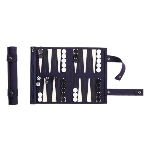 McGregri Backgammon Game Set - Roll up Board Games- Portable Travel Backgammon for Companion. Multiple Colors