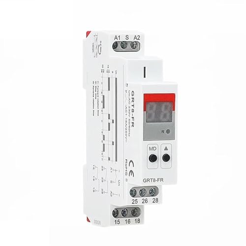 Relais de temps GRT8-FR AC230V avec contrôle avant arrière et protection de moteur 2SPDT