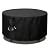TheElves 60 Inch Fire Pit Cover,600D Firepit Covers Round Waterproof Outdoor Patio Firelace Cover - 60 x 23 Inch