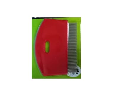KittuPet Terminator Lice Comb No Nit Hair Rid Headlice Super density Stainless Steel Metal Teeth Remove Nits Brush Comb (Mix Color) Pack of 1