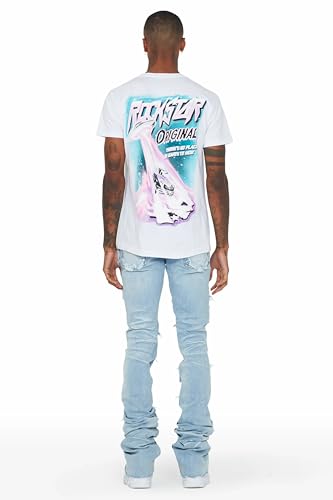 Men's Petrus Super Stacked Flare Jean4