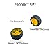 8PCS Toy Car Wheel Toy Car Rubber Tire Wheel with Metal Shaft Axles for RC Car Truck DIY Model Toy Building Project (2x34mm Yellow)