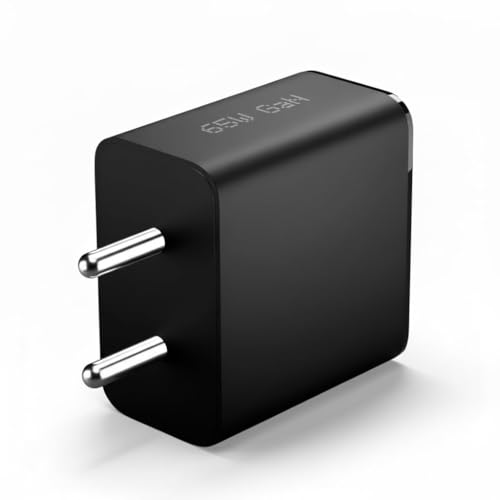 Image of 65W Trio Charger Adapter,3 Port USB Type C to A Fast Wall Charging Compatible with Nothing CMF Phone 1 /Nothing Phone 2 /2a /2a Plus /3a /3a Plus /Tablet & More, Black | BIS Certified