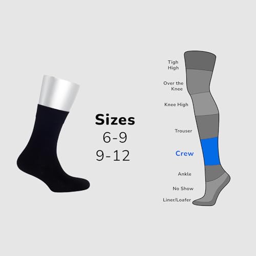 Cosyfeel® Women Crew Socks 4-Pair Soft Eco-Friendly Cotton Material Durable with Seamless Toe Suitable for all 4 Seasons3