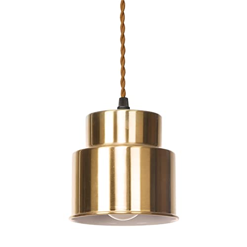 Luces Colgantes de Techo HNVBDOPAE Lámpara de Metal Oro con Cable Ajustable Modelo D/B 6