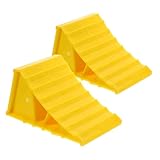 Durable et solide : fabriqué à partir de bois triangulaire robuste, garantissant des performances fiables, cales de roue de camion, cales de roue pour remorque