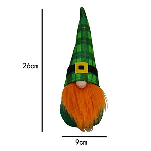 Gnomos do Dia de São Patrício,Estatuetas feitas à mão sueca Tomte Leprechaun - Presentes do Dia de S