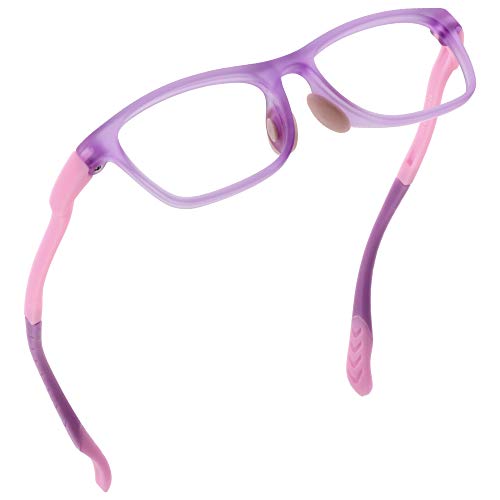 Image of LifeArt Kid Blue Light Blocking Glasses, Filter 85% of Harmful Blue Light, Anti Eyestrain and Blurry, Computer Glasses, Cut UV400 Anti Glare(Pink)