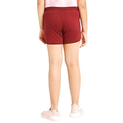 Image of Real Basics Premium Cotton Shorts for Girls - Regular Fit Printed Girl Shorts (Pack of 4)