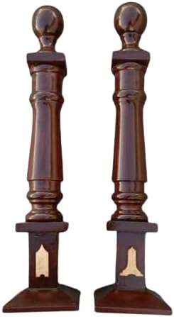 Masonic Regalia Free Mason Blue Lodge Grand Lodge Wooden Hand Made Wood Columns Senior Warden and Junior Warden Emblems Sold as Pair
