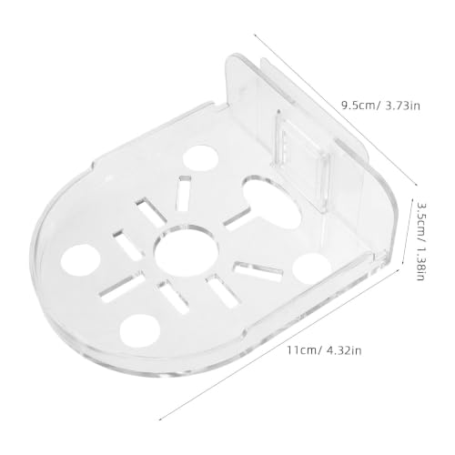 Soporte para cámara sin taladro de gran resistencia en material PC transparente, 10 uds 2