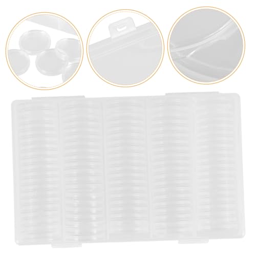 Caja organizadora transparente para monedas redondas miniatura 7