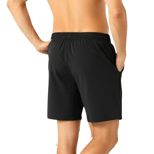 Image of GYMIFIC Mens Sports Training Running Dry Fit Solid Boxer Shorts | Premium Lightweight Stretchable Activewear Gym Shorts for Running, Workout, Training & Fitness