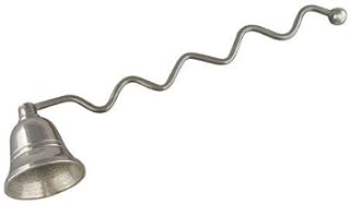 Handmade Nickel Plated Candle Snuffer Wavy Handle Design Bell Extinguisher Stick