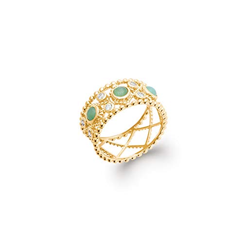 Bague Milady Tata Gisèle en or et aventurine pour sublimer vos tenues de soirée