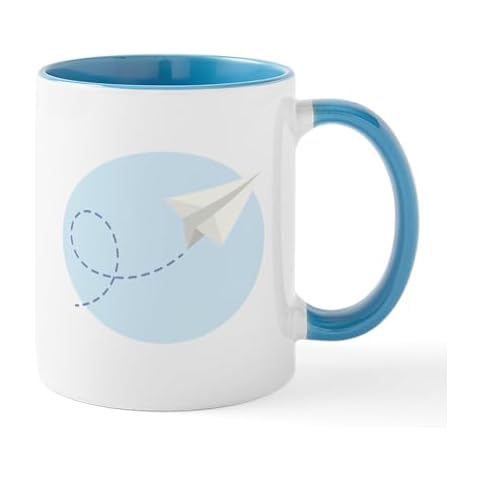 CafePress Paper Airplane Mug Cover