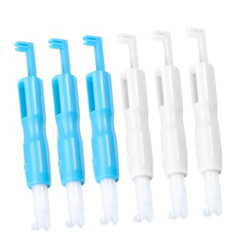 Uonlytech 6 Piezas Aguja Automática y Dispositivo De Roscado Enhebradores Portátil Rostro De Aguja De Coser Herramienta Enhebrador De Agujas Rostro De Plástico El Plastico