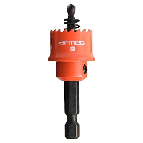 Armeg SSH020 Sheet Steel Holesaw, Red, 20 mm Cover