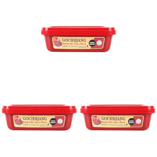 Image of Urban Platter Classic Korean Gochujang, 170g (Plant-Based Fermented Hot Chilli Paste | Unique Umami Flavour | Essential for Korean Cooking) (Pack of 3)