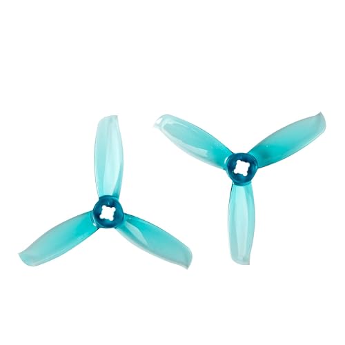Hélice PC renforcée 3028 bleue à 3 pales de 3 pouces pour micro-drone