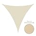 Produktbild anndora Sonnensegel wasserdicht Polyester 3m dreieckig Sonnenschutz - Cream