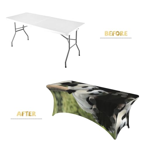 Nappe extensible élasthanne anti-pli lavable banquet 1,8m - 5