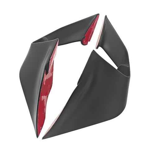 Pare-brise et carénage de moto avec aileron fixe universel pour ailerons latéraux