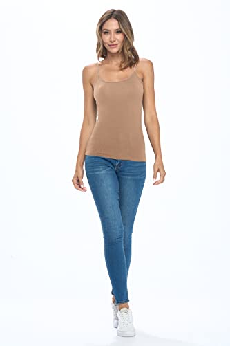 Image of Natural Uniforms Women's Camisole Tank Top-Breathable Cotton Stretch