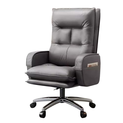 YRYRYW Silla de Ordenador para Juegos, Silla de Oficina ergonómica, Soporte Lumbar, Silla ejecutiva de Cuero de PU Acolchada Household faucets