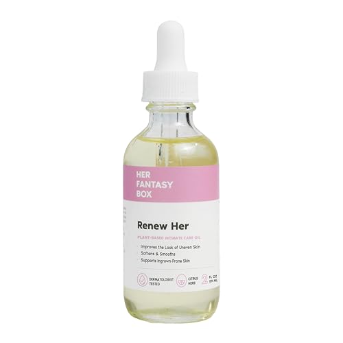 Her Fantasy Box Renew Her | Natural Rejuvenating Yoni Oil for Dark Spots, Ingrown Hair, and Skin...
