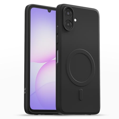 Image of Pikkme Back Cover for Samsung Galaxy F70e 5G | M07 | F07 | A07 | A07 5G Soft Matte Silicone | Slim Fit | Mag-Safe Design (Mag-Safe Not Support) Camera Protection Bumper Case (Black)
