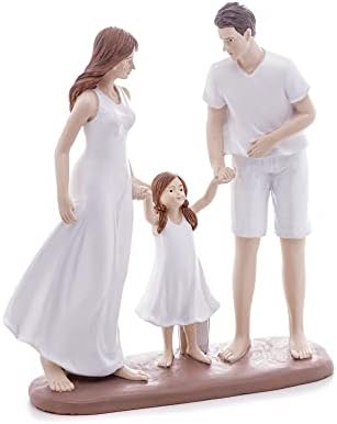 Figura Decorativa Enfeite De Resina Wolff Família 21,5X6X24,5Cm C...