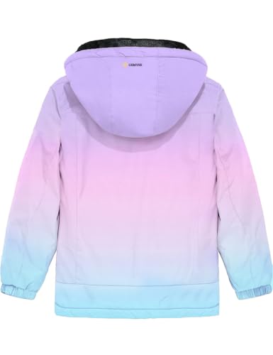 Image of GEMYSE Girl's Waterproof Ski Snow Jacket Hooded Fleece Lined Windproof Winter Jacket