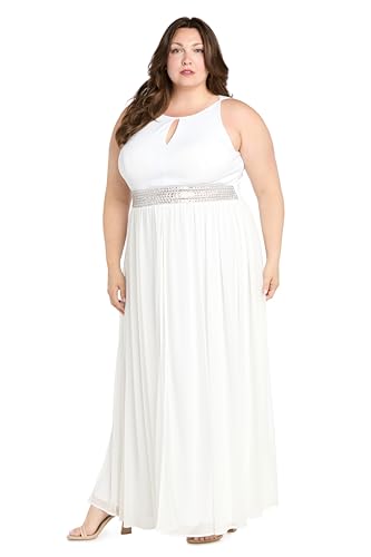 Image of Halter Maxi Dress W /Rhinestone Waist & Flowing Car Wash Skirt