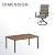VICLLAX 7 Pieces Outdoor Dining Set, Patio Furniture Set of 6 Padded Patio Swivel Dining Chairs and Rectangular Patio Table for Lawn Garden Deck, Mixed Brown Chairs & Walnut Tabletop