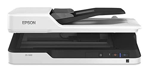 Image of Epson DS-1630 Document Scanner: 25ppm, Twain & ISIS Drivers, 3-Year Warranty with Next Business Day Replacement